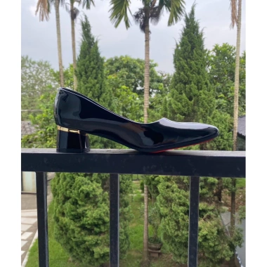 Giày công sở nữ bigsize 35-42 gót trụ 3 phân da bóng mũi nhọn, giảm giá 190k