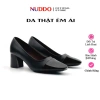 Giày công sở nữ cao gót 5cm bít mũi da thật Nuddo N1.015D Giá chỉ 455.000 VND