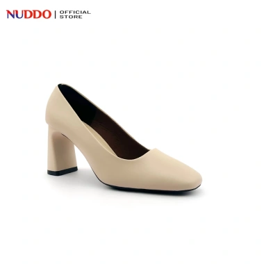 Giày công sở nữ cao gót 7 phân mũi vuông da thật NUDDO N776 - 455.000 VND 10