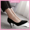 Giày Công Sở Nữ Đen Stiletto Pháp Cao Gót Nhọn - Giá Ưu Đãi 214.920₫