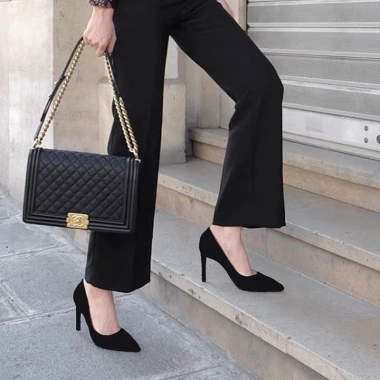 Giày Công Sở Nữ Đen Stiletto Pháp Cao Gót Nhọn - Giá Ưu Đãi 214.920₫ 4 Giày Công Sở Nữ Đen Stiletto Pháp Cao Gót Nhọn - Giá Ưu Đãi 214.920₫ 4