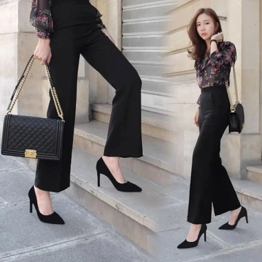 Giày Công Sở Nữ Đen Stiletto Pháp Cao Gót Nhọn - Giá Ưu Đãi 214.920₫