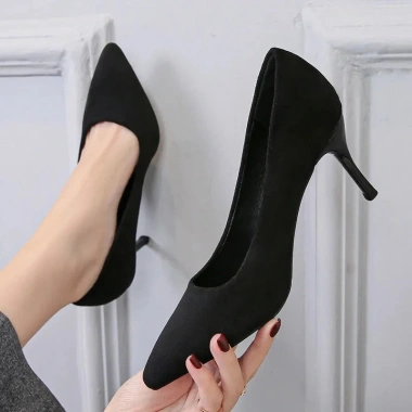 Giày Công Sở Nữ Đen Stiletto Pháp Cao Gót Nhọn - Giá Ưu Đãi 214.920₫