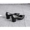Giày công sở nữ gót vuông da thật màu đen, size 34-40, êm mềm - Giá 450.000đ 3