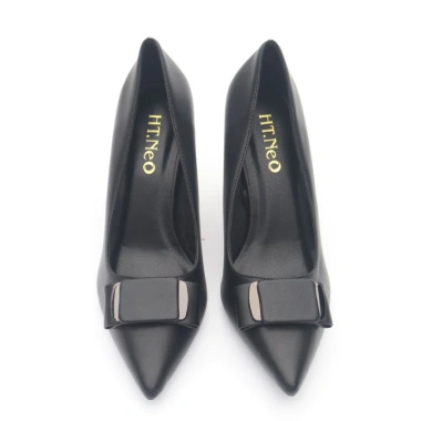 Giày Công Sở Nữ HT.NEO Da Bò Êm Mềm Gót Cao 8cm Mũi Nhọn - Phong Cách Basic Sang Trọng, Giá 520.000₫ 3
