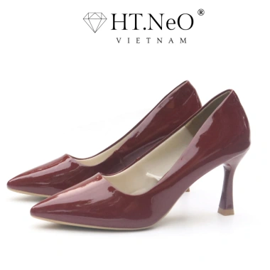 Giày Công Sở Nữ HT.NeO Da Êm Mềm Gót Cao 7cm - Basic Sang Trọng Lịch Sự GC-210 2