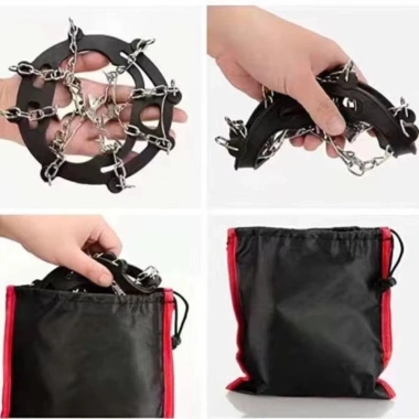 Giày Crampons Cleats Thép Không Gỉ Ice Gripper 8 Răng Chống Trượt Nam 209.000đ 9
