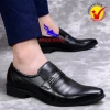Giày da bò nam không dây doanh nhân đơn giản xỏ Tây công sở cao cấp giá rẻ 300k 7