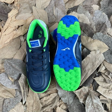 Giày đá bóng trẻ em Joma Flex Turf xanh navy neon - đinh dăm cỏ nhân tạo êm nhẹ 540.000₫