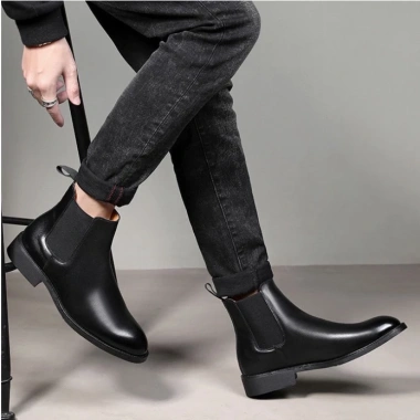 Giày da Chelsea Boots MĐ GG1.071 da lì chống nhăn, may đế - giảm giá 1.296.750₫