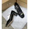 Giày da công sở mũi vuông gót 5cm - Không hộp - Mã G22 - Giảm giá 439.000₫