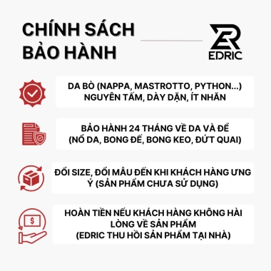 Giày Da Lười Nam EDRIC Mũi Vuông Khóa Horsebit Sang Trọng - 1.381.250 VND 8 Giày Da Lười Nam EDRIC Mũi Vuông Khóa Horsebit Sang Trọng - 1.381.250 VND 8