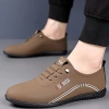 Giày Da Mềm Nam ULK6 Đế Nhẹ Công Sở, Trăm Tháp, Đậu Hà Lan, Giảm giá 188k
