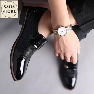 Giày da nam big size 50-45 - Giày tây da bóng không dây, giảm giá 399.999₫ 4