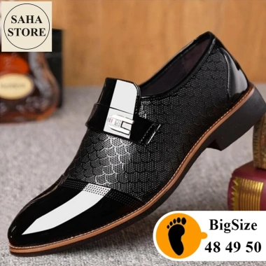 Giày da nam big size 50-45 - Giày tây da bóng không dây, giảm giá 399.999₫ 7