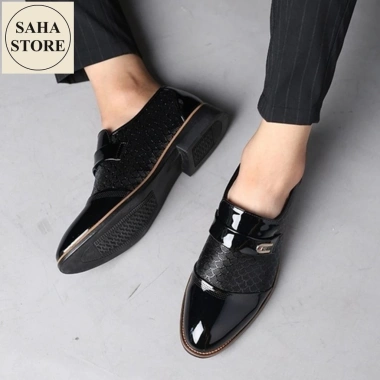 Giày da nam big size 50-45 - Giày tây da bóng không dây, giảm giá 399.999₫ 8