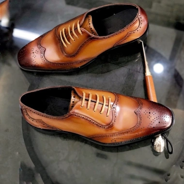 Giày da nam cao cấp đế phíp da bò thật Oxford lịch lãm, bảo hành 1 năm, chỉ 869k