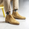 Giày da nam Chelsea cổ lửng da bò thật – 2 màu đen & vàng bò, bảo hành 12 tháng, giảm tới 30%, giá 3.087.500₫ 3