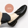 Giày da nam công sở cao cấp Quảng Châu, da bóng họa tiết sắc nét, gắn chuông, đế mềm RUNO G26 - giá chỉ 155k 9
