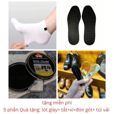Giày da nam công sở da bò đục lỗ - Đế cao su chắc chắn, giá chỉ 350.000 VND
