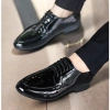 Giày da nam công sở đế cao 3cm, da bóng gắn mác kim loại RUNO G19 38‑43 339k 5