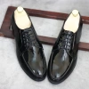 Giày da nam công sở đế cao 3cm, da bóng gắn mác kim loại RUNO G19 38‑43 339k 6