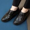 Giày da nam công sở đế cao 3cm, da bóng gắn mác kim loại RUNO G19 38‑43 339k 9