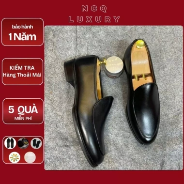 Giày da nam công sở Lười kiểu dáng lịch lãm, đế phíp bền, giảm giá 459k