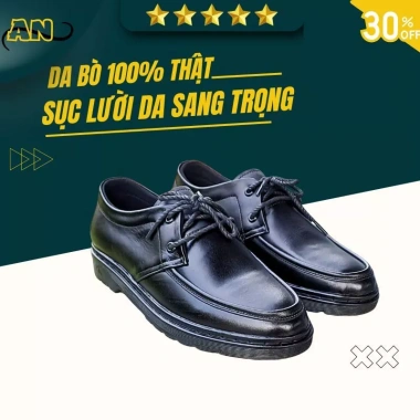 Giày da nam đẹp, đế khâu tăng chiều cao, thời trang công sở trẻ trung, êm ái - 429.000₫