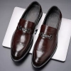 Giày Da Nam Hàn Quốc Da Mềm Một Chân Thoáng Khí cho Công Sở 9