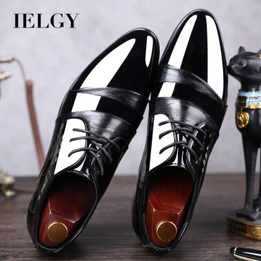 Giày Da Nam IELGY Hàn Quốc Công Sở Size Lớn Mũi Nhọn Thời Trang Giá 447.446₫ 2