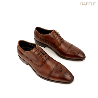 Giày Da Nam Raffe Milan Oxford Loafers Brown Thủ Công, Sang Trọng, Phong Cách Công Sở, Giảm 21% Đến 725.000₫