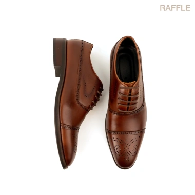 Giày Da Nam Raffe Milan Oxford Loafers Brown Thủ Công, Sang Trọng, Phong Cách Công Sở, Giảm 21% Đến 725.000₫