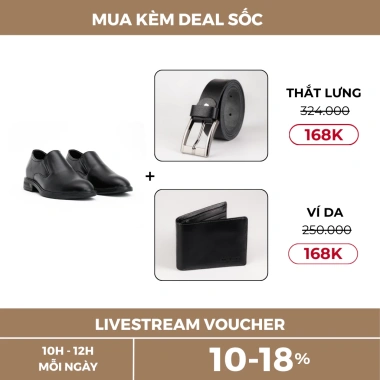 Giày Da Nam Tăng Cao 6cm SIGOURNEY Da Bò Đen Trơn SIG-49 Bảo Hành 18 Tháng 720.000 VND 7