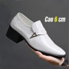 Giày da nam tăng cao 6cm, thiết kế trẻ trung, đế cao su mềm - Giá chỉ 300.000₫