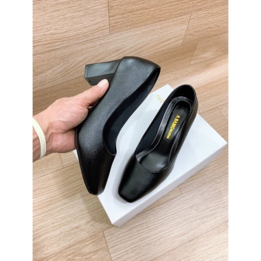 Giày da nữ cao gót vuông 7 phân công sở - êm mềm, đế cao su nhẹ, chỉ 152.000₫