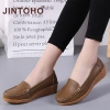 Giày da nữ giá rẻ thời trang da đen Slip On Loafers công sở - chỉ 245.861₫ 3