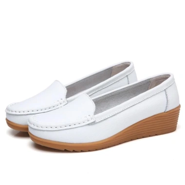 Giày da nữ giá rẻ thời trang da đen Slip On Loafers công sở - chỉ 245.861₫ 10