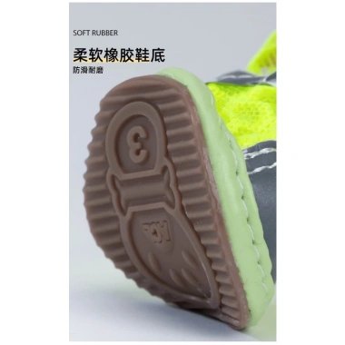 Giày dạ quang cho chó đi chơi, đi bộ, picnic - Đệm êm, phản quang T3 PETS SHOP 7