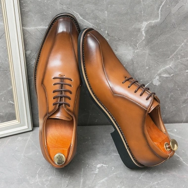 Giày Da Thật Nam Oxfords Brogues Ren Lên - Công Sở Đẹp, Thoáng Mát, 632.016₫