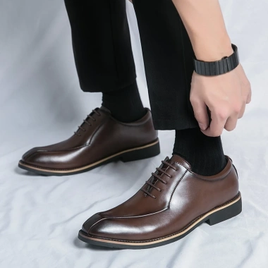 Giày Da Thật Nam Oxfords Brogues Ren Lên - Công Sở Đẹp, Thoáng Mát, 632.016₫