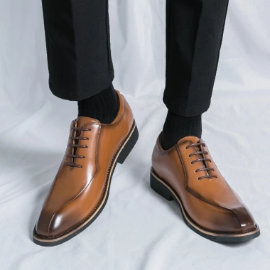 Giày Da Thật Nam Oxfords Brogues Ren Lên - Công Sở Đẹp, Thoáng Mát, 632.016₫