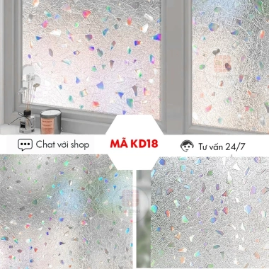 Giấy Dán Kính Cầu Vồng Bảo Vệ Riêng Tư Chống UV 0.9x0.5m Giá 9.900 VND 10
