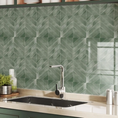 Giấy dán tường 20x20cm 10 tấm chống dầu ẩm nước, lau sạch ngay, giá 122.550 VND