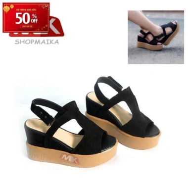 Giày đế xuồng nữ 10 phân S111 đen - Giá chỉ 700.000đ, tặng nước hoa