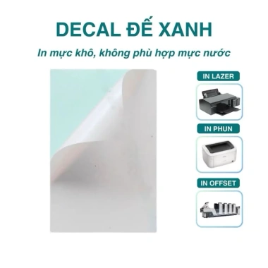 Giấy Decal A3 in laser chất lượng cao, đề can đế vàng và xanh 100 tờ, giá chỉ 170.000đ 5