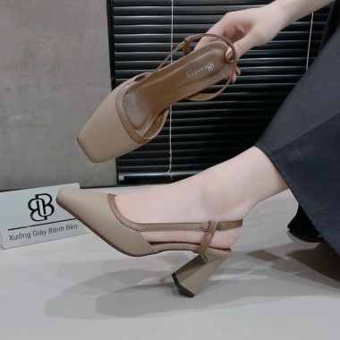 Giày Dép Cao Gót Nữ bít mũi vuông, đế dẻo da mềm, cao 5cm/7cm, 5P-7P, tinh tế, giá ưu đãi 175k