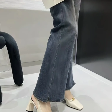 Giày Dép Cao Gót Nữ Mũi Vuông Da Mềm 5cm/7cm 5P-7P - Sang Trọng, Giá 320k