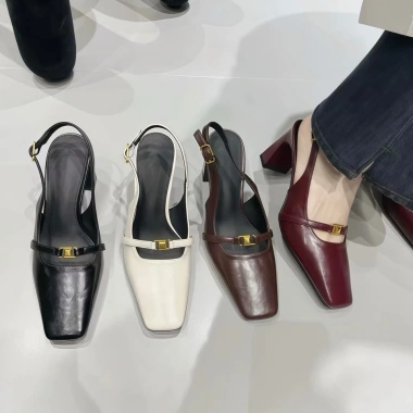 Giày Dép Cao Gót Nữ Mũi Vuông Da Mềm 5cm/7cm 5P-7P - Sang Trọng, Giá 320k 9 Giày Dép Cao Gót Nữ Mũi Vuông Da Mềm 5cm/7cm 5P-7P - Sang Trọng, Giá 320k 9
