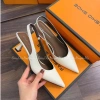 Giày Dép Huyền My Cao Gót 5P Mũi Nhọn - Quai Hậu Da Mềm Bóng Nhẹ, Hàng Cao Cấp, Full Hộp, 245k 3